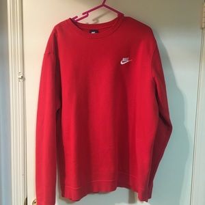 men's XL Nike crew neck long hoodie