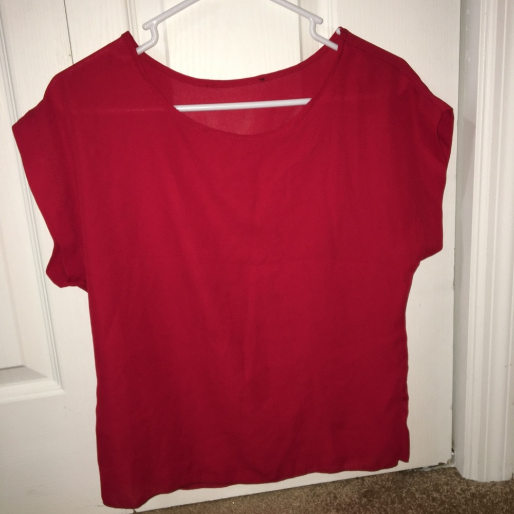 Red blouse