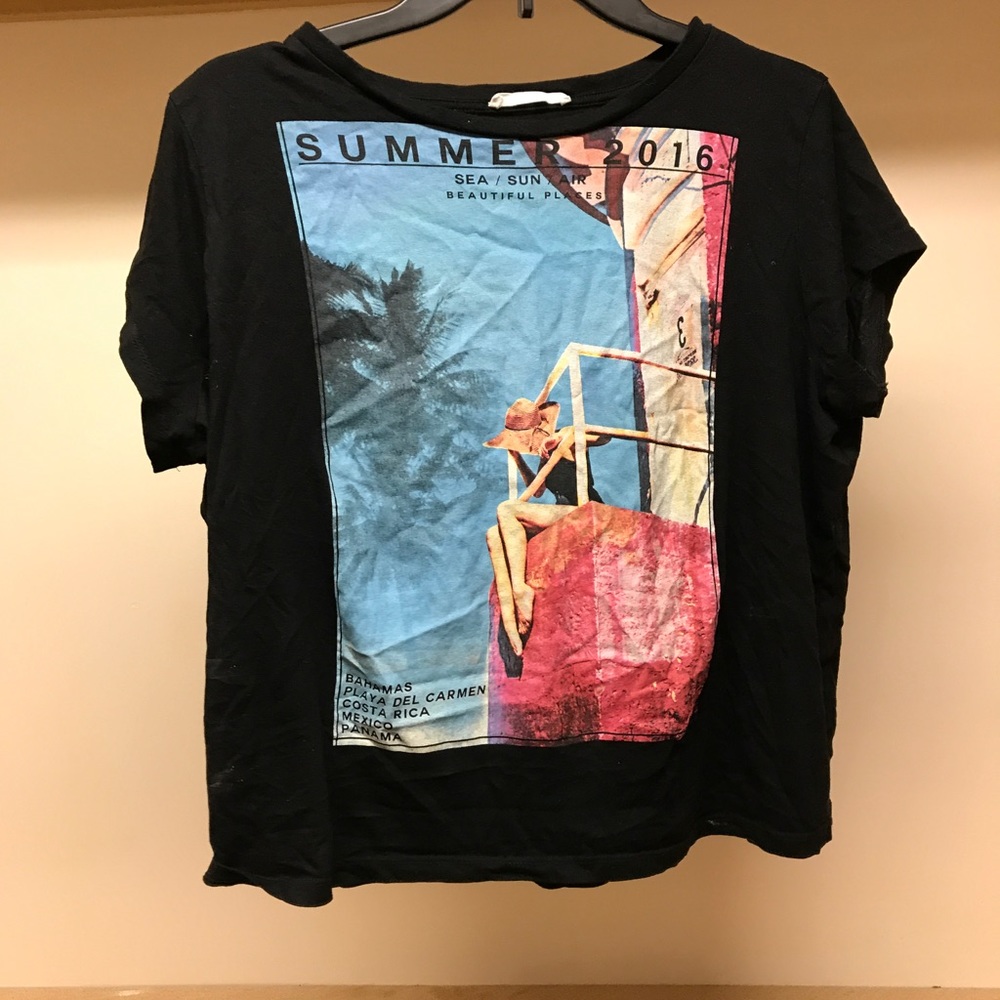Graphic box tee