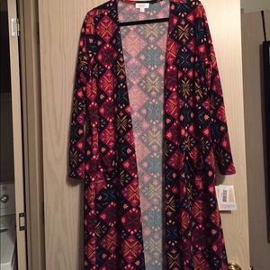 Large LuLaRoe Sarah Cardigan  - patchwork