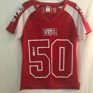 Red & White U of U Victoria Secret PINK Jersey