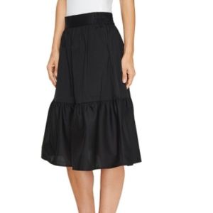 Poplin Knee Length Skirt