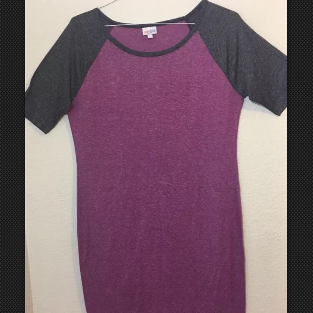 LuLaRoe Julia 3/4 Sleeve Knee Length Dress L