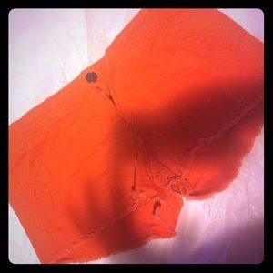 Orange Wet Seal Shorts