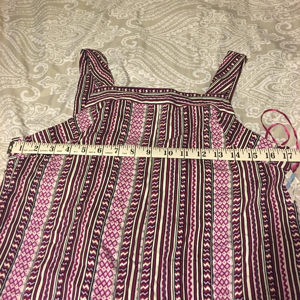 1.State mixed Print Romper purple plum Berry Small - Picture 4 of 8