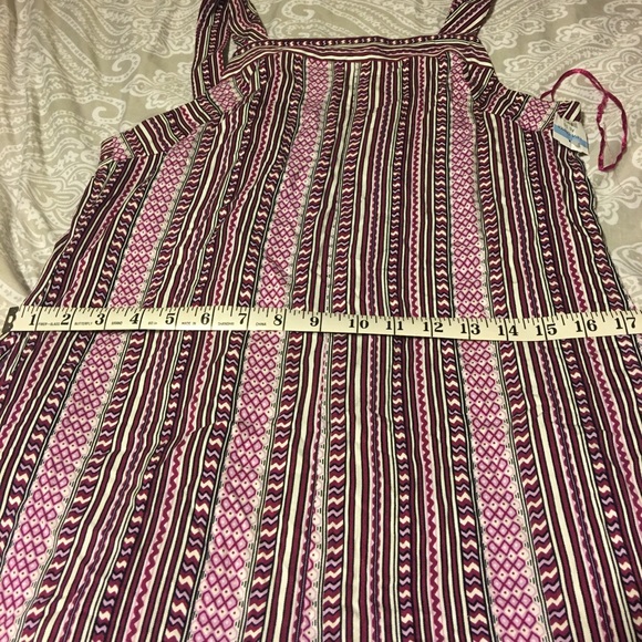 1.State mixed Print Romper purple plum Berry Small - Picture 6 of 8