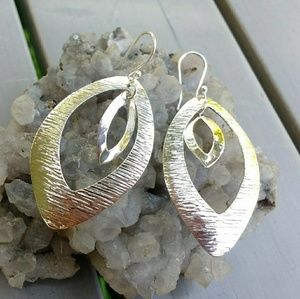 Genuine silver earrings