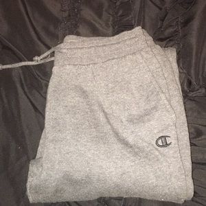 GRAY CHAMPION JOGGERS SWEATS