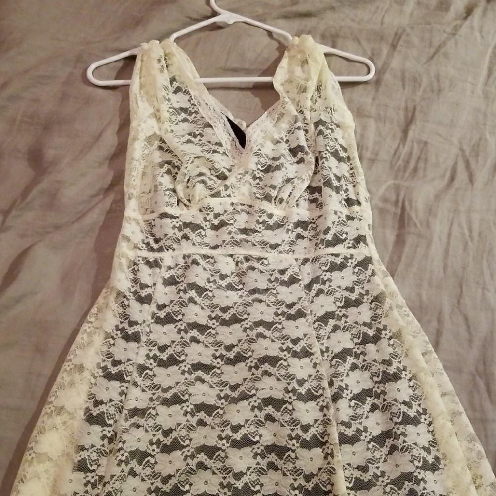 Lace dress.