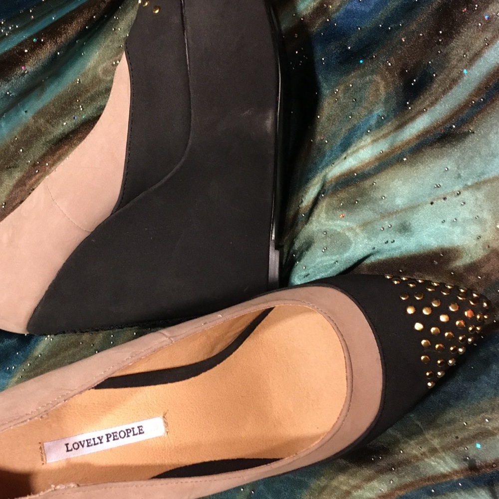 LOVELY PEOPLE - Tetra multi black wedge heels - Picture 2 of 8