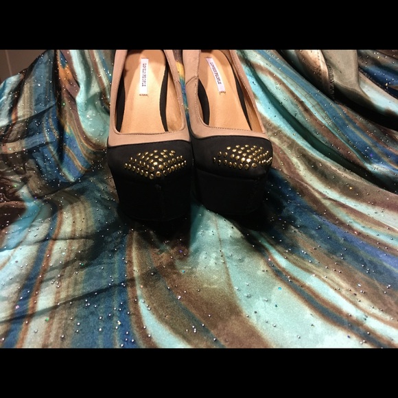 LOVELY PEOPLE - Tetra multi black wedge heels - Picture 5 of 8