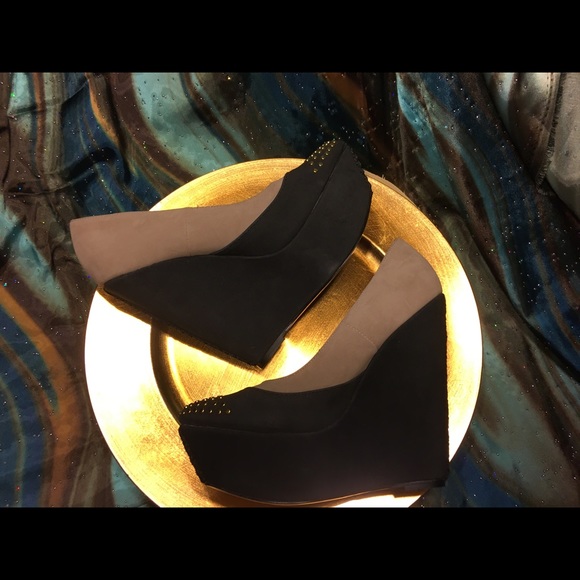 LOVELY PEOPLE - Tetra multi black wedge heels - Picture 8 of 8