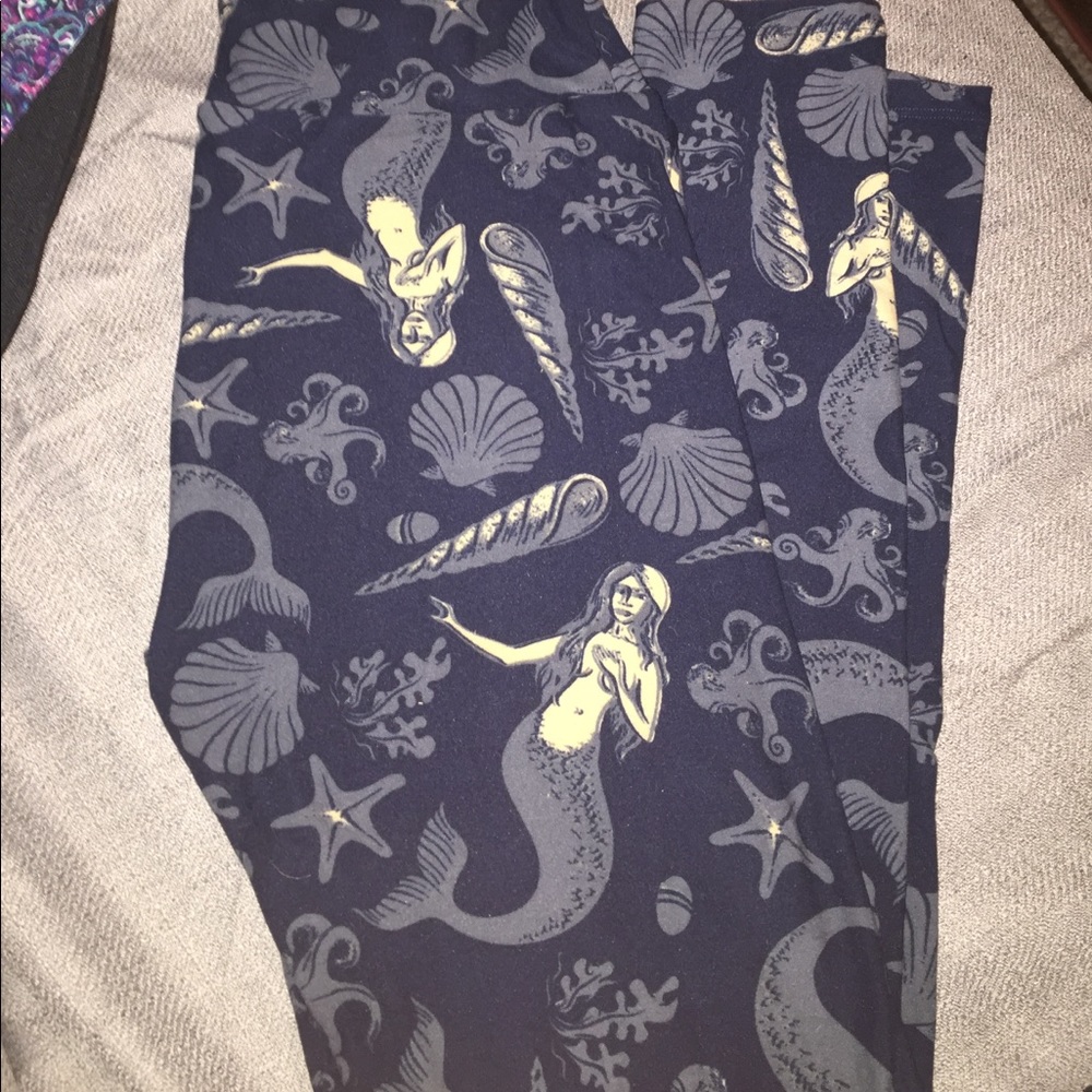 SOLD Lularoe OS Mermaid leggings - unicorn HTF