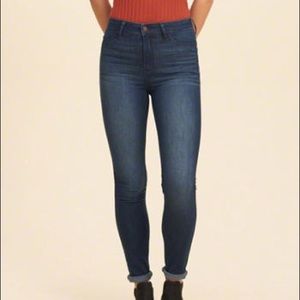 Hollister High Rise Dark Wash Jean Leggings