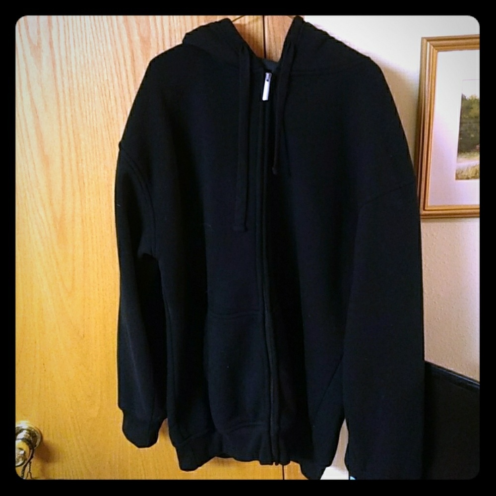 XL All Black Polyester Sweater