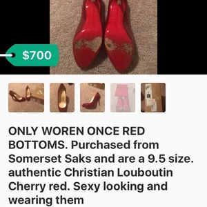 Christian louboutin RED BOTTOMS LADIES