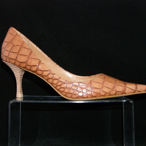 Nine West 'Nuncio' reptile print pointed pumps 9M - Picture 5 of 8