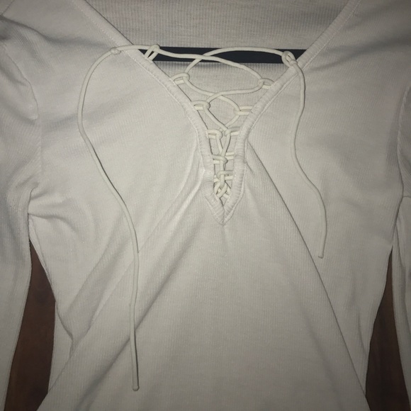 Lace Up Top - Picture 2 of 2