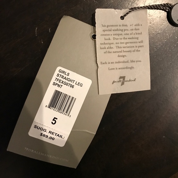 🆕 Girls Seven Jeans - Picture 6 of 7