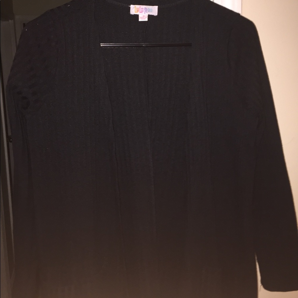 SOLD Lularoe solid black small sarah ribbed
