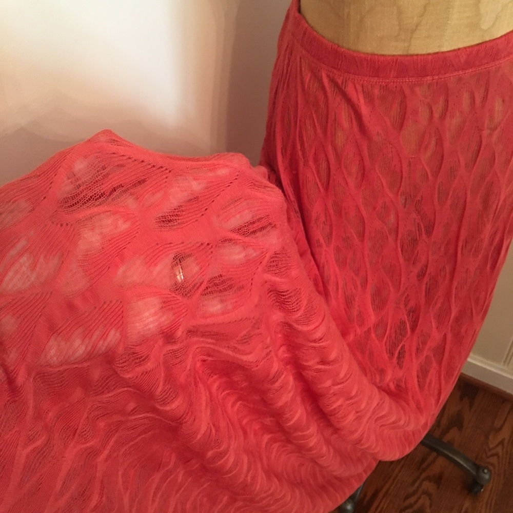 Sheer boho maxi skirt beach coverup festival