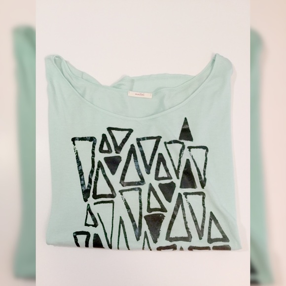 NWOT Plus Mint Geometric Top - Picture 4 of 5