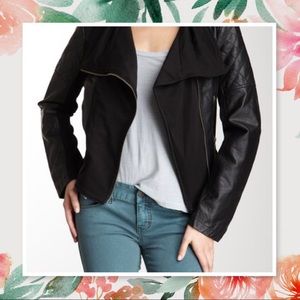 BNCI by Blank Noir Quilted Pleated Moto Jacket