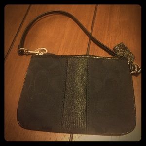 Black Coach wristlet