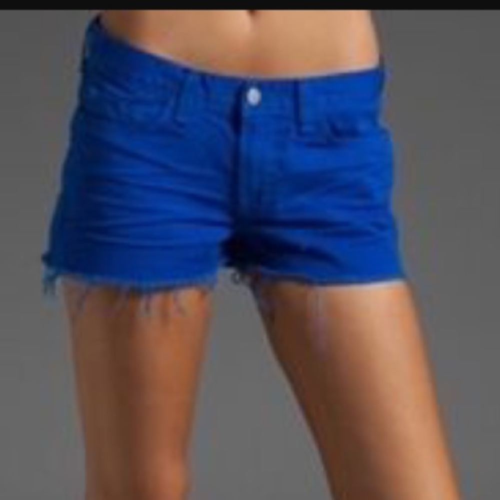 J Brand Royal Blue cut off Jean shorts