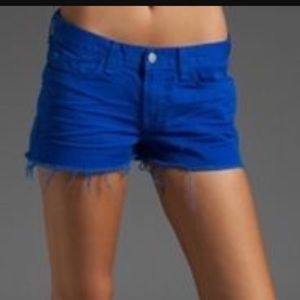 J Brand Royal Blue cut off Jean shorts