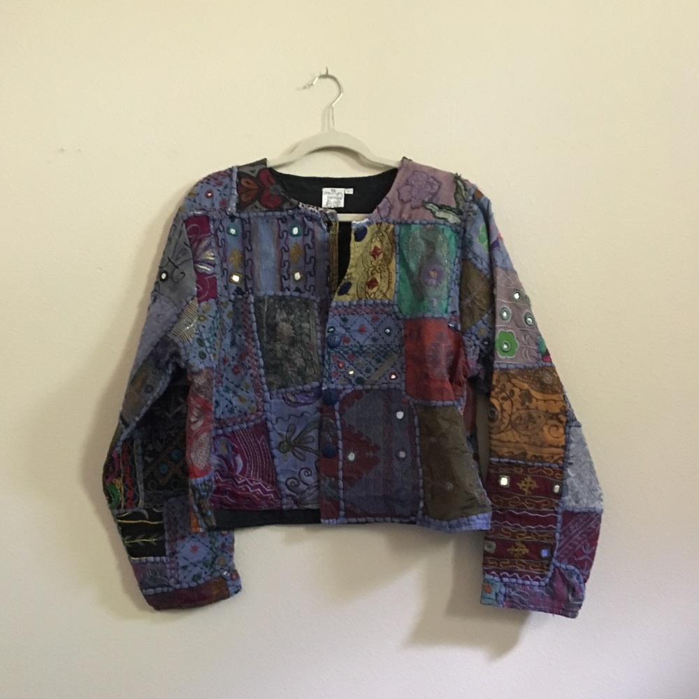 vintage patchwork jacket | medium/large