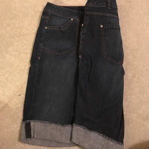 Bermuda denim shorts