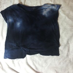 Brandy Melville x John galt navy tie dye crop top