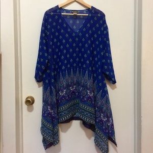 ⚡️10% OFF!⚡️Vibrant Blue Beach Cover Up