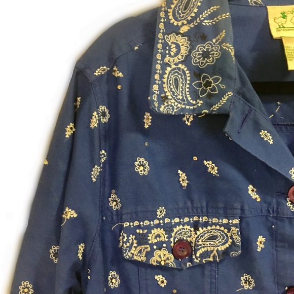 Quacker Factory (Size L) Jean Jacket Style Jacket - Picture 2 of 8