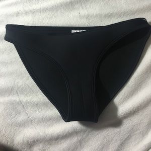 Black neoprene triangle  look alike bikini bottom