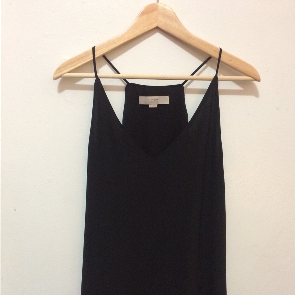 LOFT Black Strappy Cami