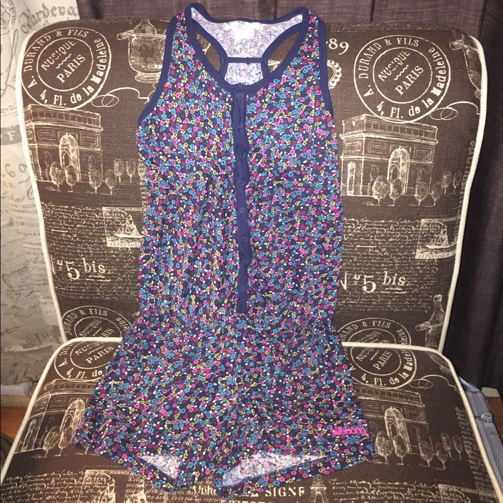 Billabong Girls Floral Romper