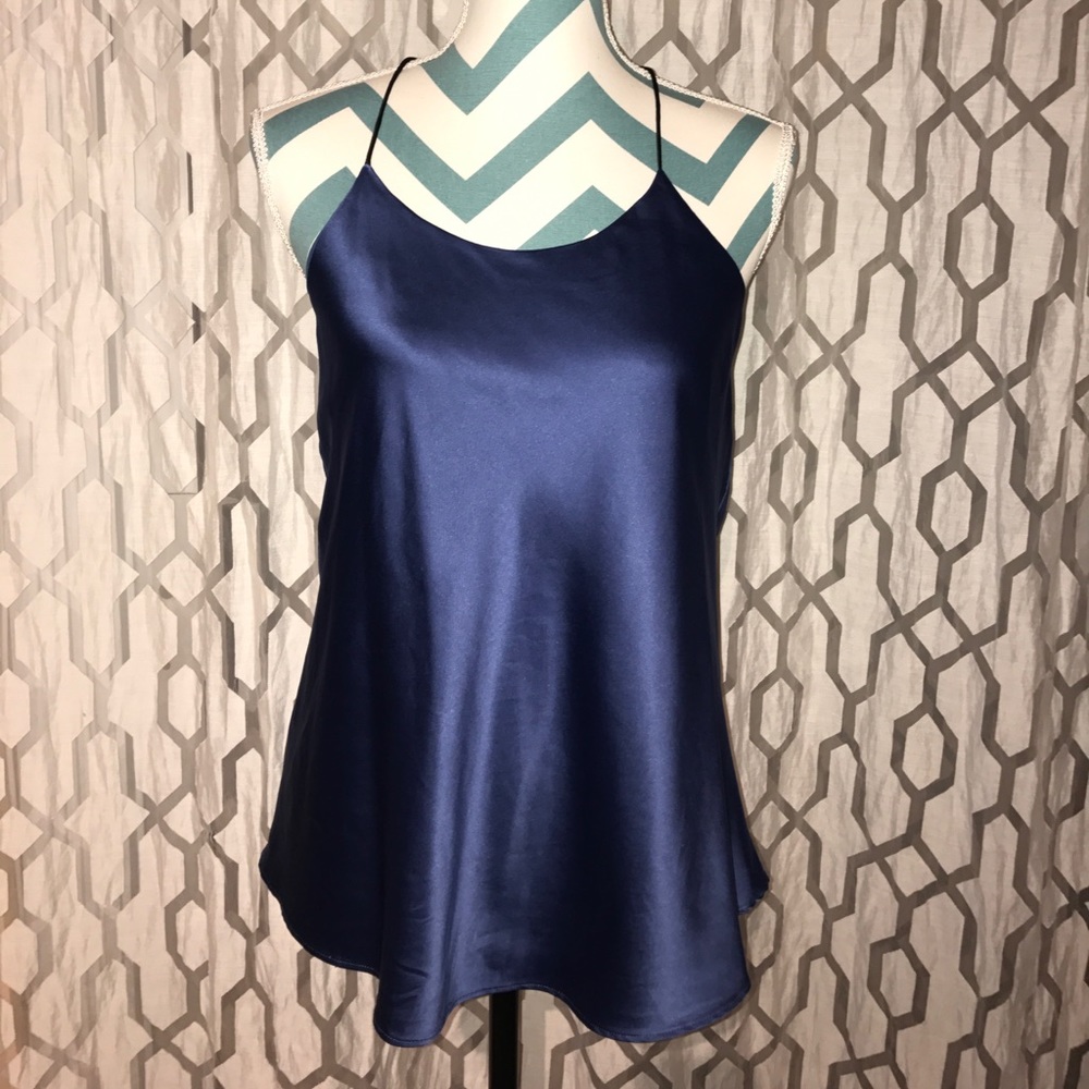 FINAL OFFER❌ ANGL metallic blue bungee string top