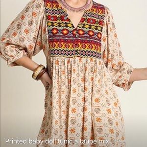 Printed Baby doll Tunic