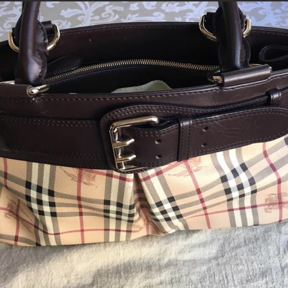 Burberry Haymarket Satchel