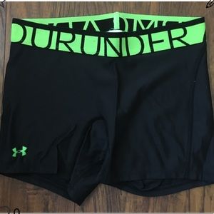 Under Amour Black & Green Spandex