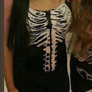 Skeleton Corset- Halloween Costume