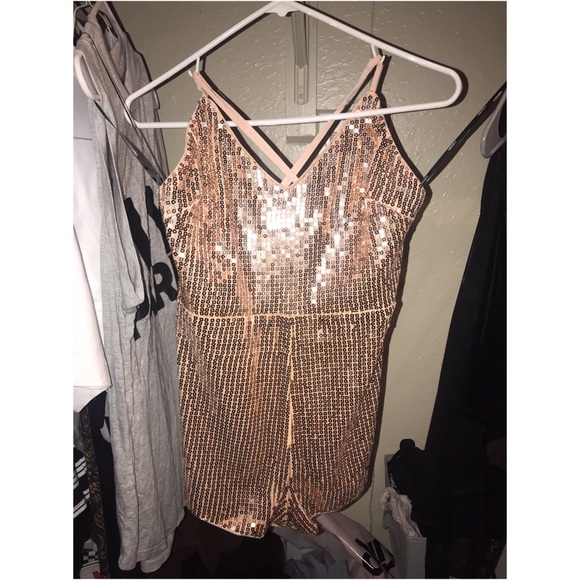 Rose Gold Romper - Picture 1 of 3
