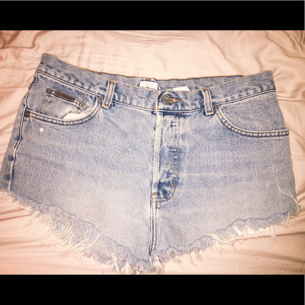 Calvin Klein Vintage Mid Rise Denim Shorts