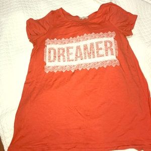 CUTE ORANGE AND WHITE GIRL's TEE!!!