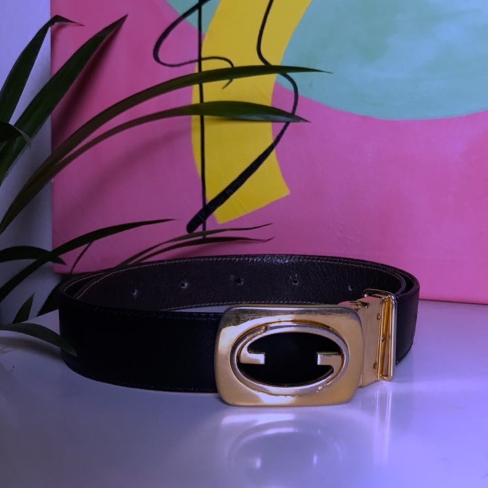 -SOLD:(-       Authentic Gucci belt Vintage