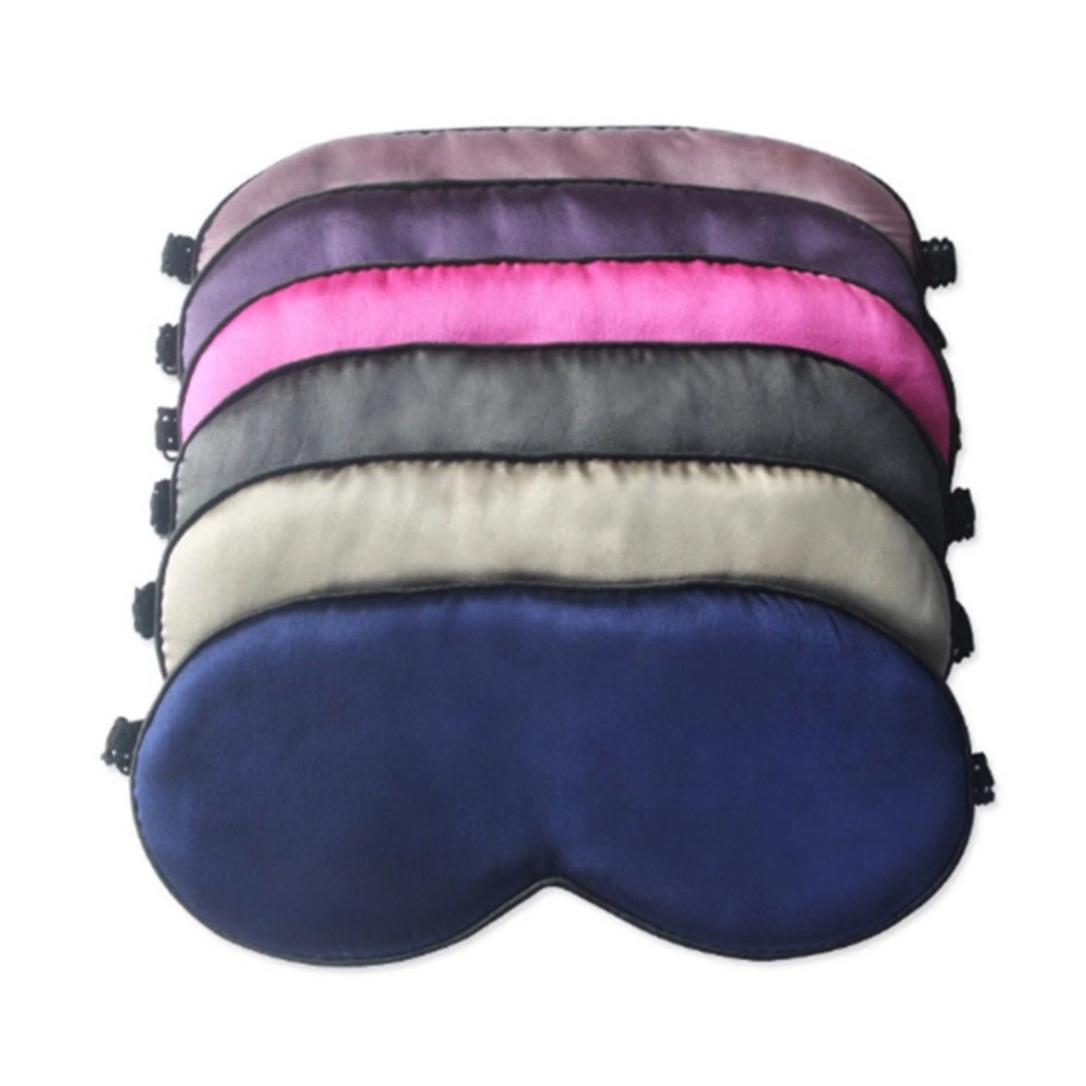 WINE Colored Silk Eye Mask - Picture 5 of 8