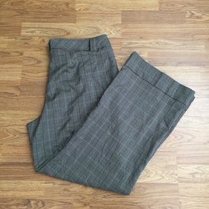 Ashley Stewart nwot size 18w pants brown plaid