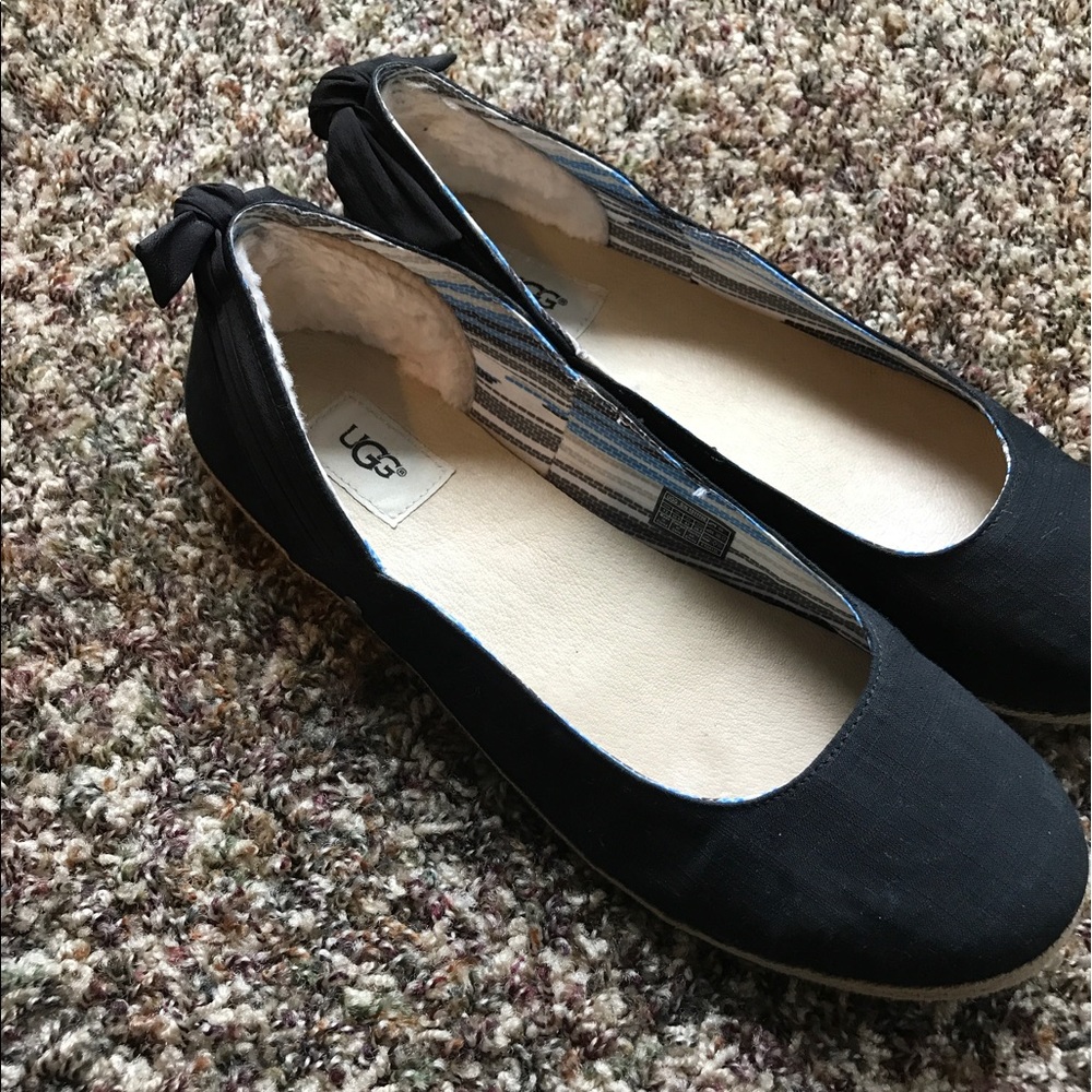 UGG black flats